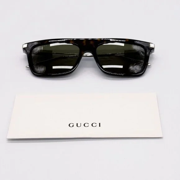 NEW AUTHENTIC GUCCI GG1437S 002 SQUARE MEN SUNGLASSES GUCCI